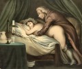 Mann penetriert eine Frau von hinten Georg Emanuel Opiz Karikatur